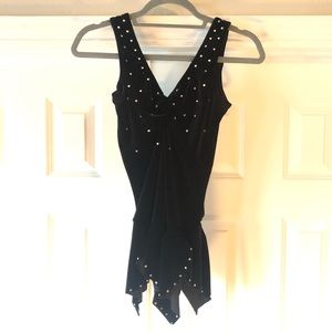 Rhinestone Velour Leotard 💎